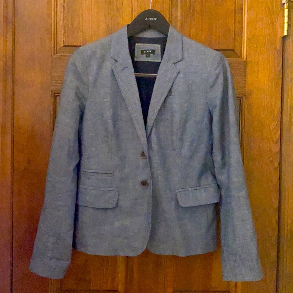 J. Crew Chambray Blue Women’s Blazer